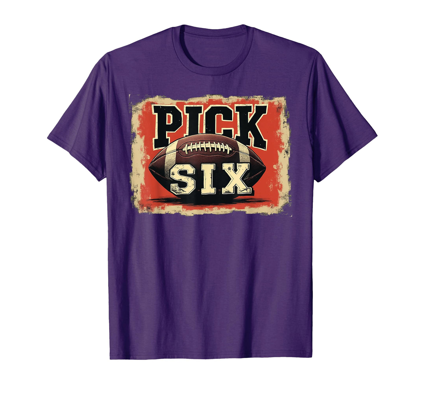 Pick Six Football Play - Savage Interception Design T-Shirt
