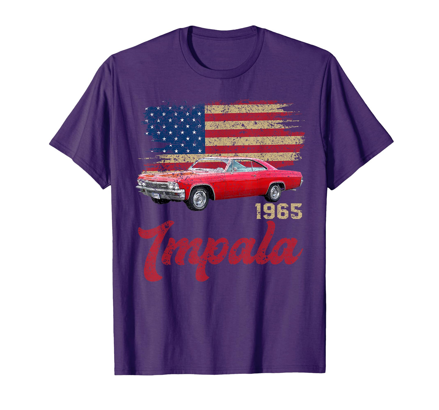 Jersey Style 65 1965 Impala Old School Muscle Cars T-Shirt