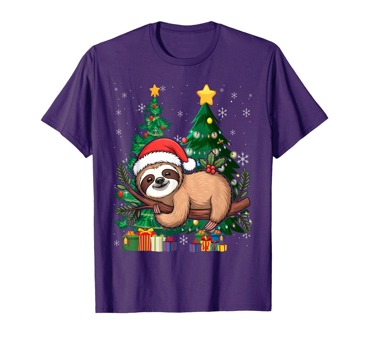 Sloth Merry Christmas Sweater Santa Slothmas T-Shirt