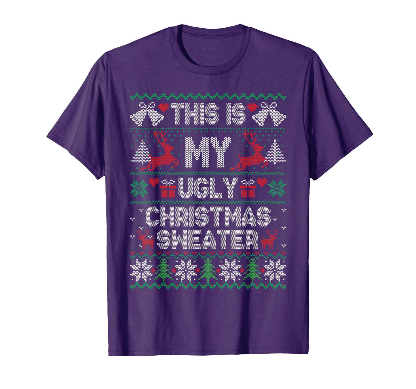 This is My Ugly Sweater Funny Christmas Family Matching T-Shirt