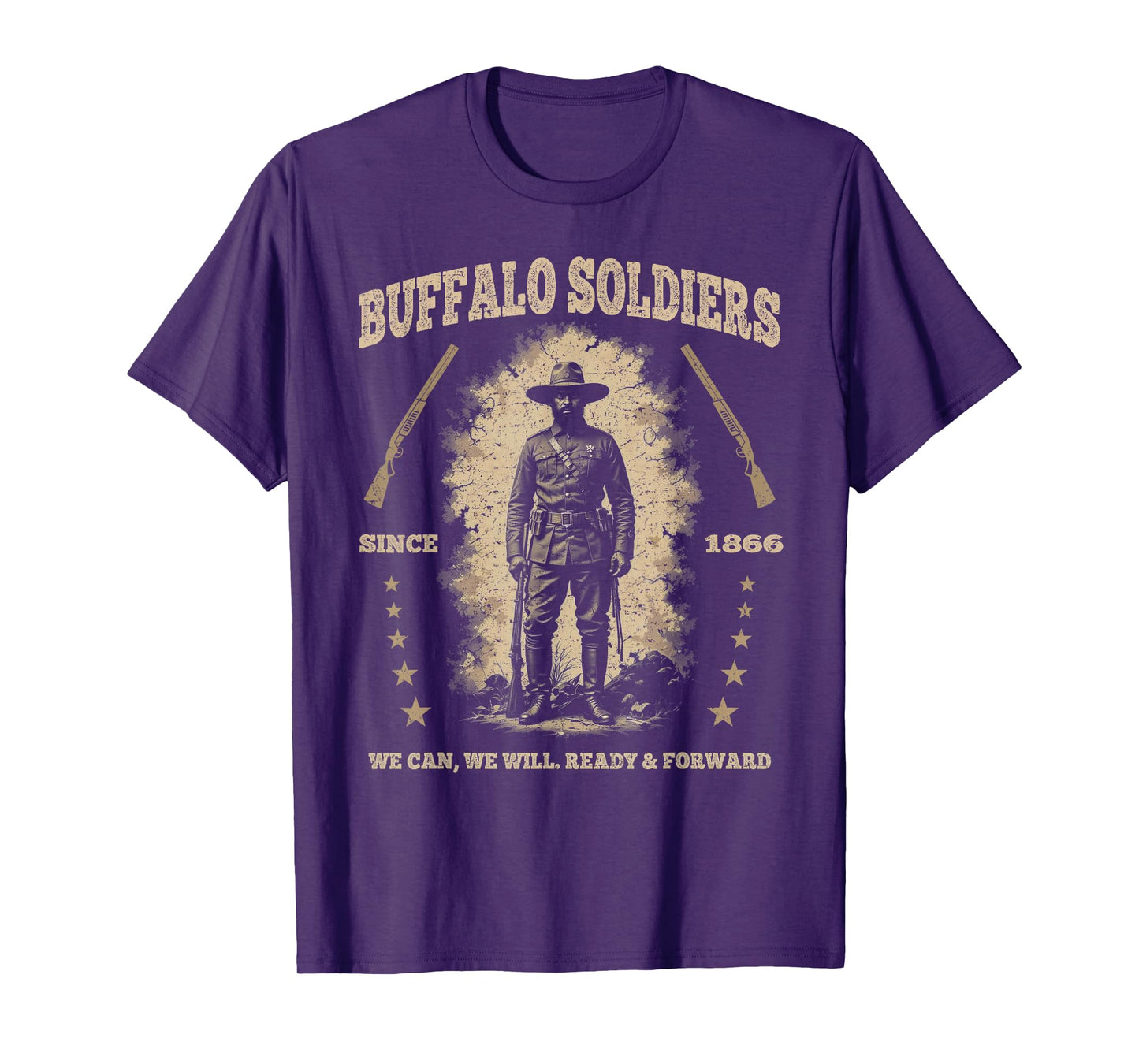 Buffalo Soldiers, African American Buffalo Black Culture USA T-Shirt