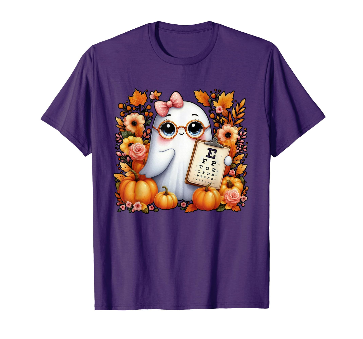 Halloween Vibes Optometrist Boo Ghost Optician Optometry T-Shirt