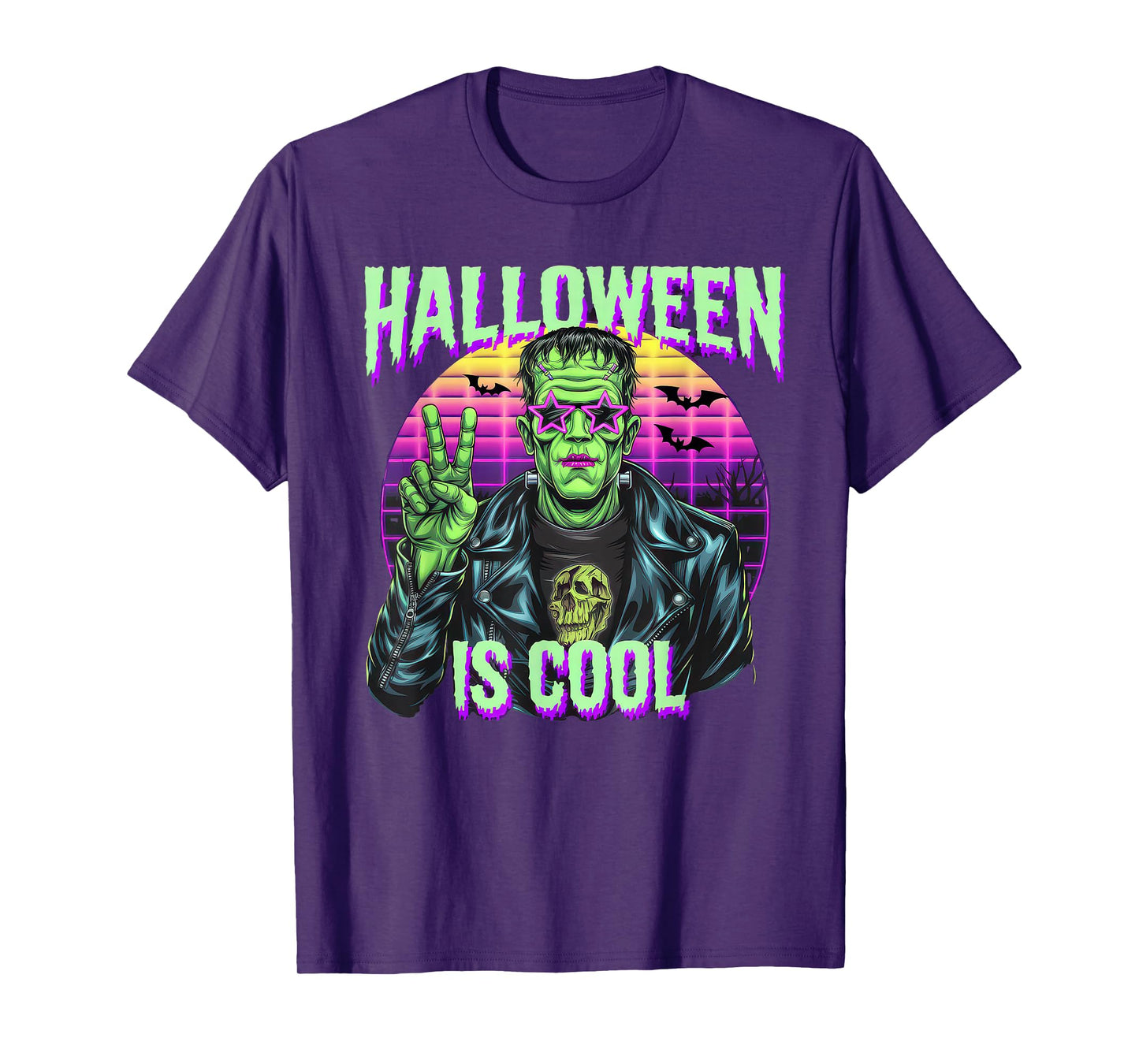 Halloween is Cool Tshirt Women Men Frankenstein Monster T-Shirt