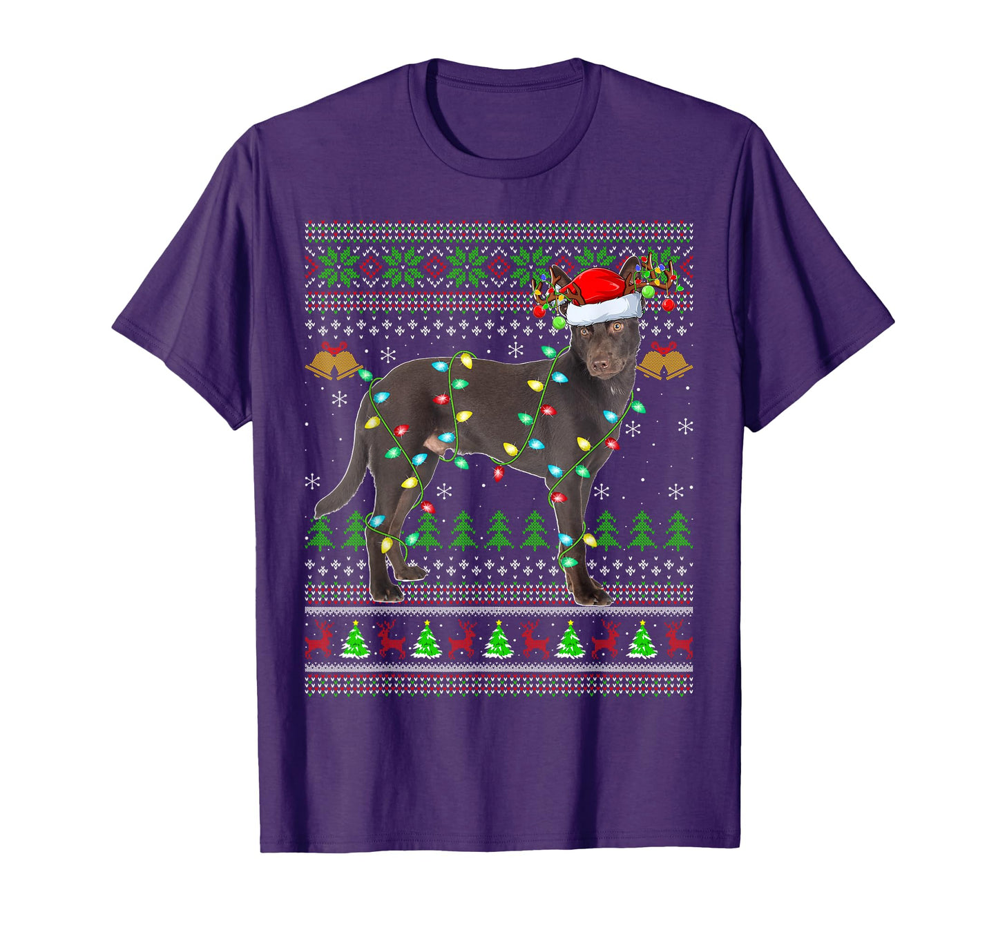 Australian Kelpie Dog Ugly Christmas Sweaters Holiday Xmas T-Shirt