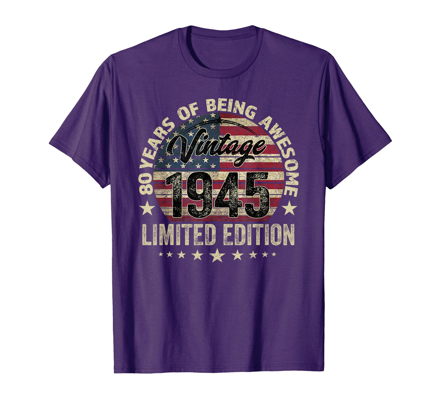 80 Years Old Born 1945 Vintage 80th birthday T-Shirt