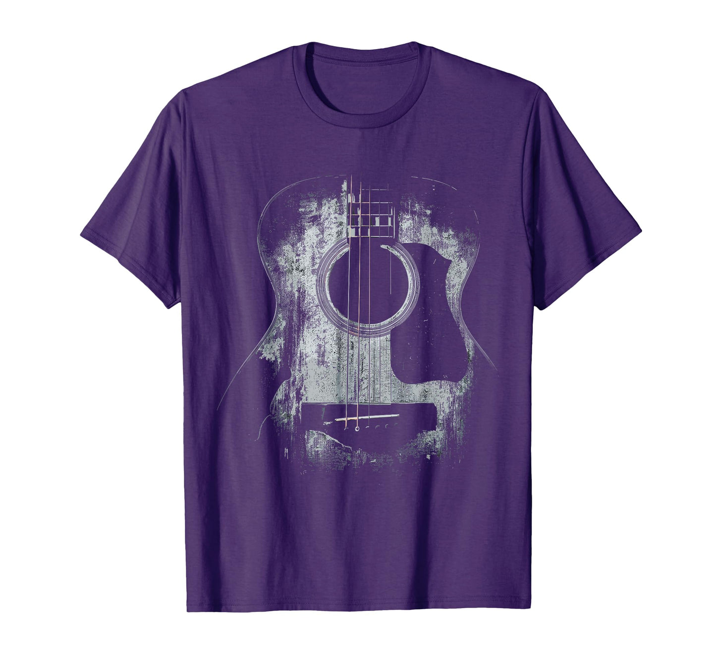 Distressed Acoustic Guitar Player Rock & Roll T-Shirt