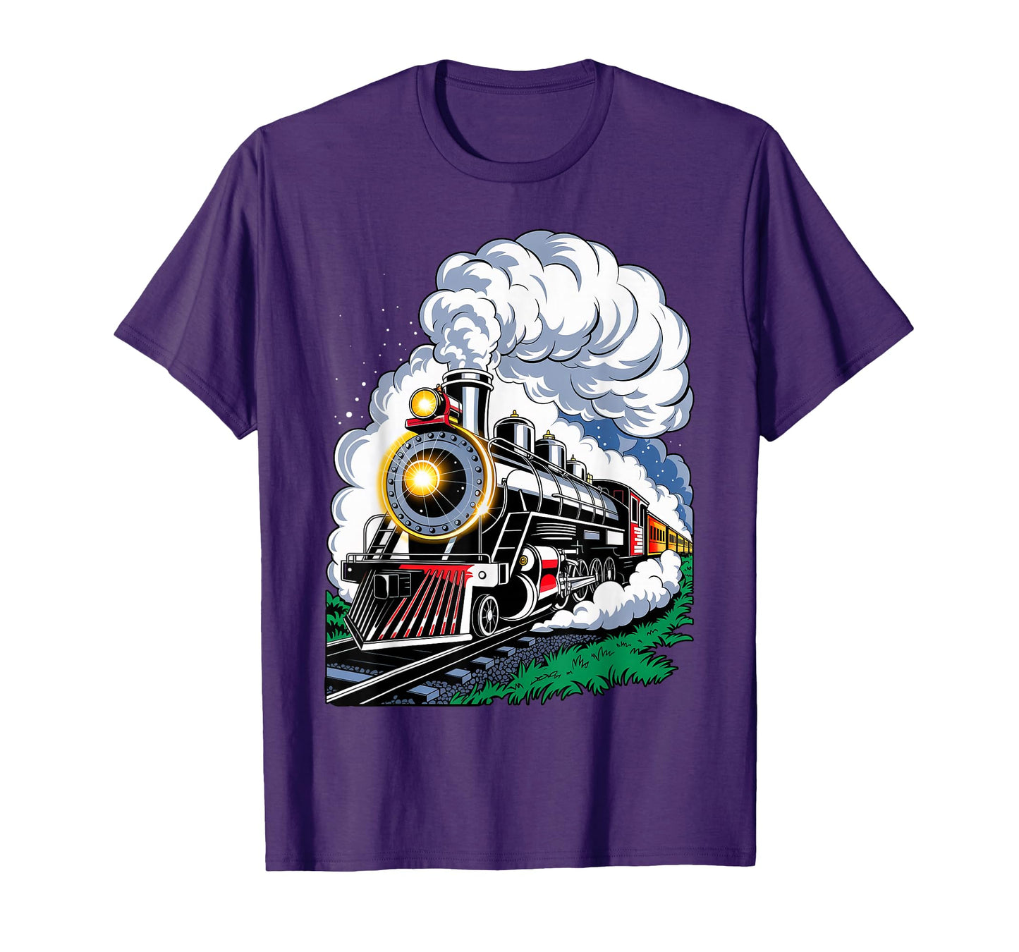 Christmas Steam Engine Train Vintage Conductor Men Boys Kid T-Shirt