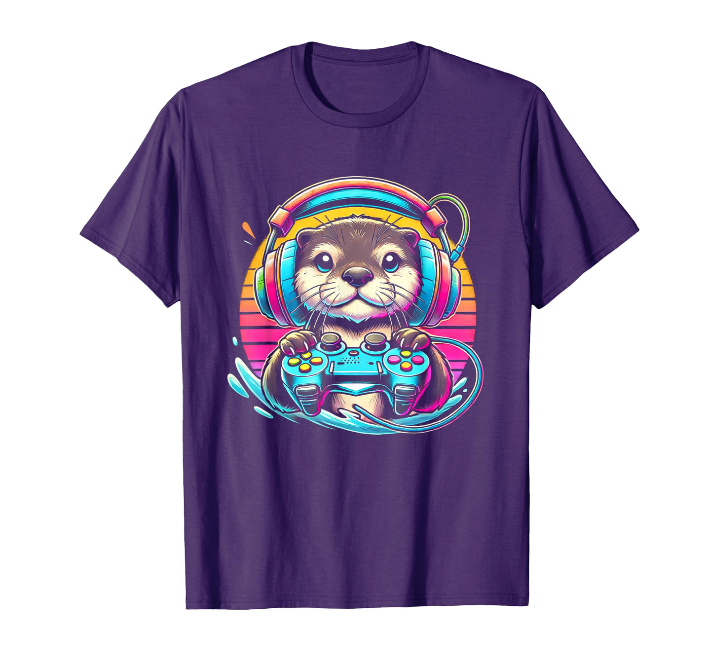Otter Funny Video Game Controller T-Shirt