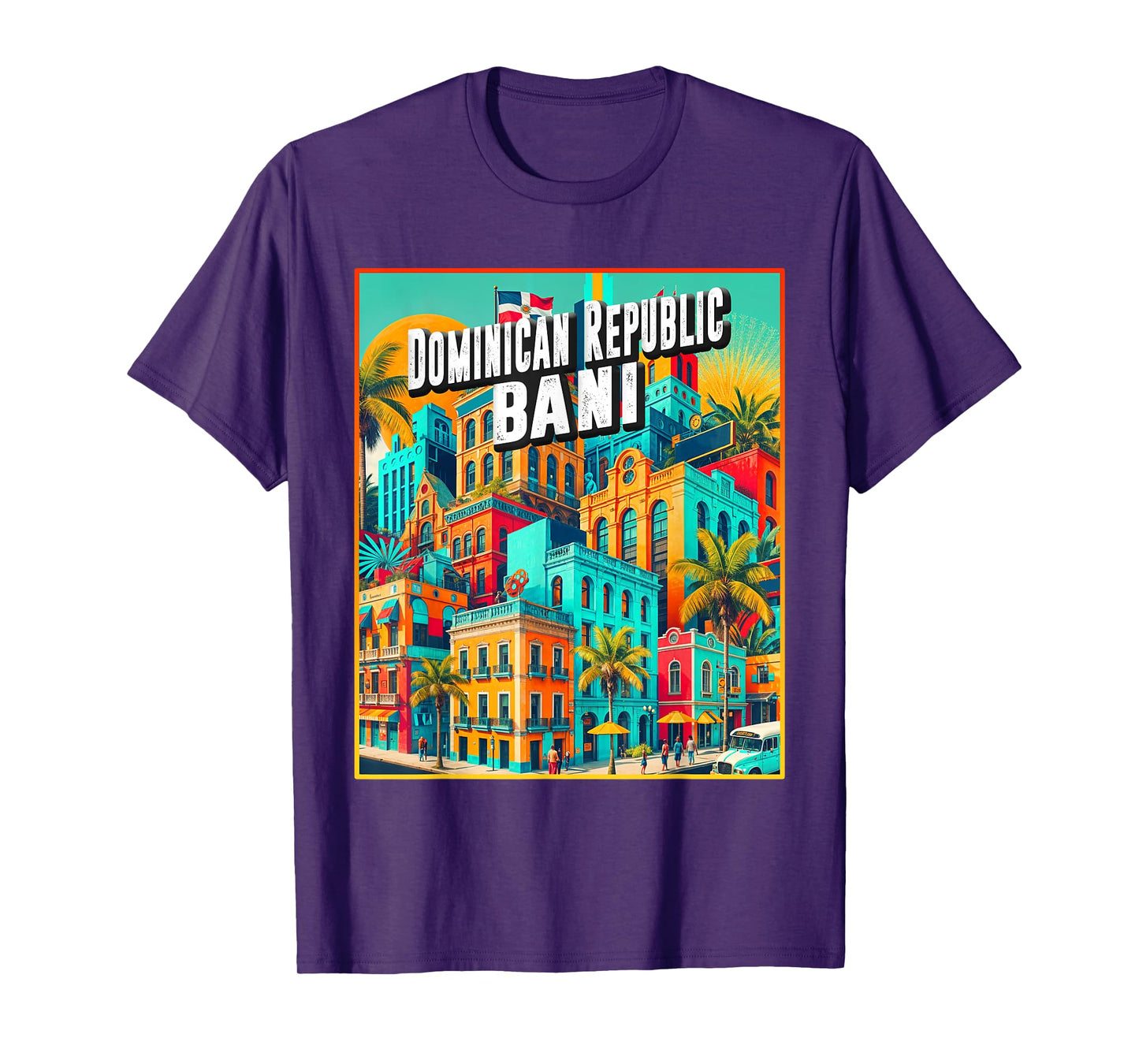 Bani Dominican Republic Shirt Family Trip Vintage Retro City T-Shirt