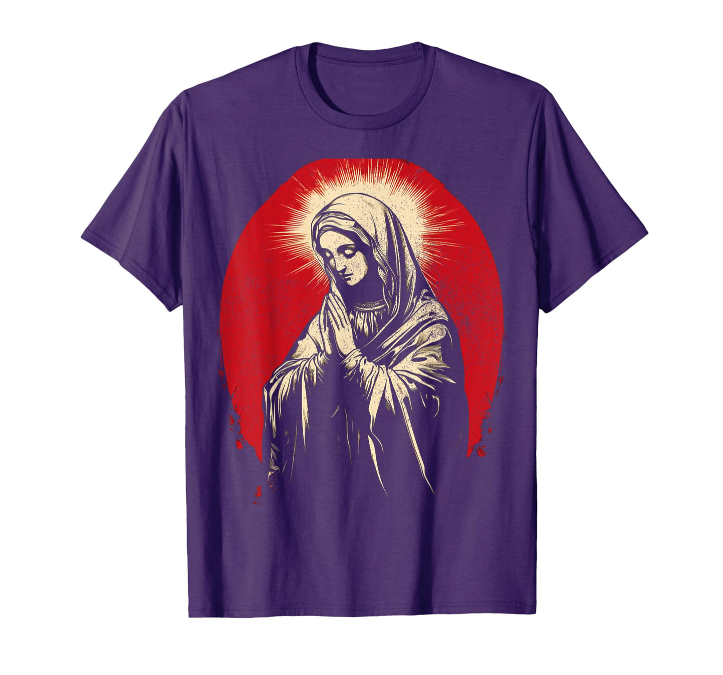 Vintage Christian Graphic The Virgin Mary Women's T-Shirt