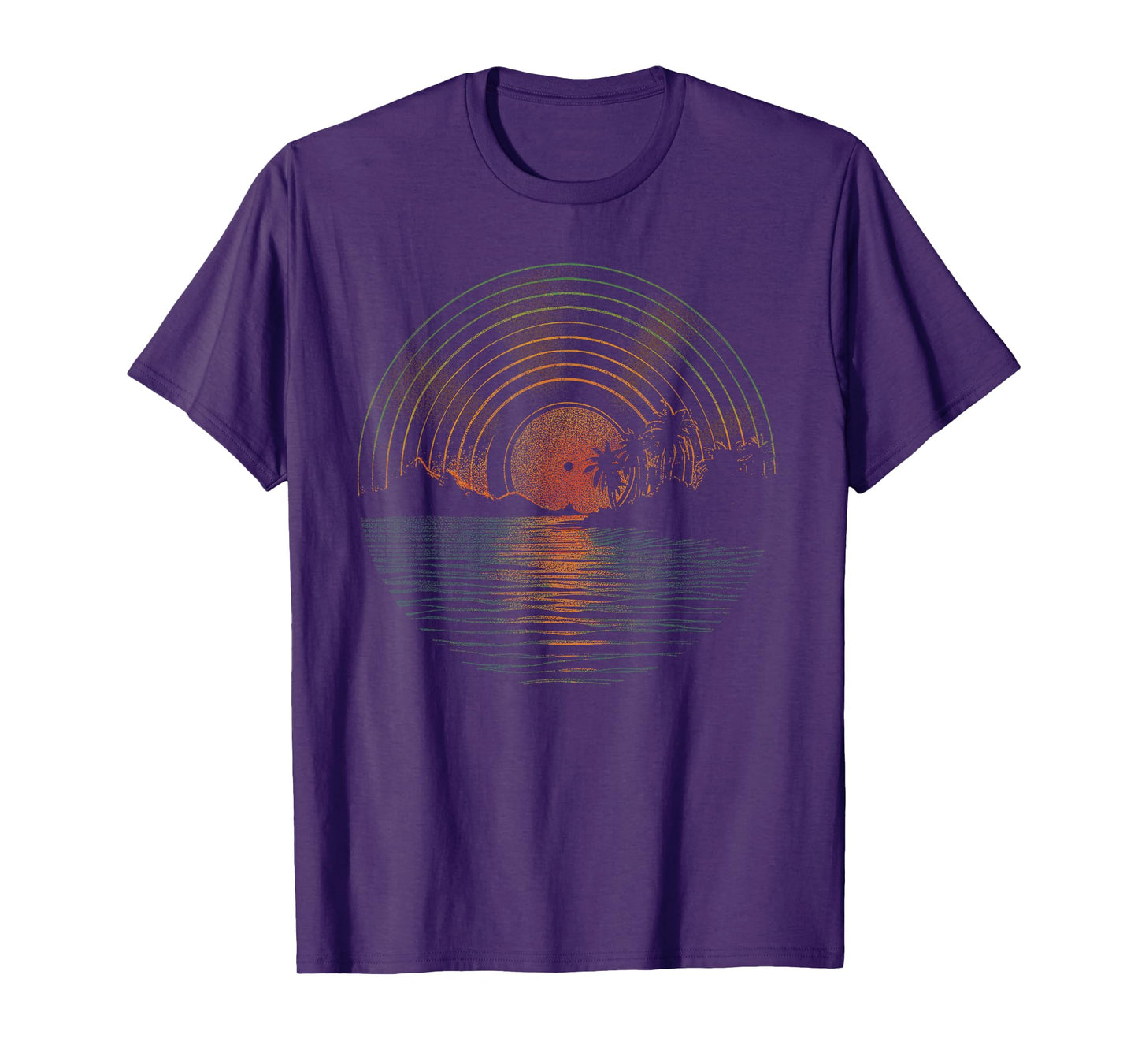 Summer Vinyl Shirt Sunset Vinyl LP Record Music of Summer T-Shirt