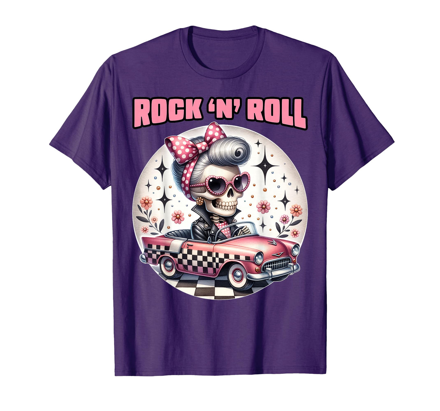 Rock N Roll 50s Sock Hop Dance Doo Wop Rockabilly 1950s Art T-Shirt