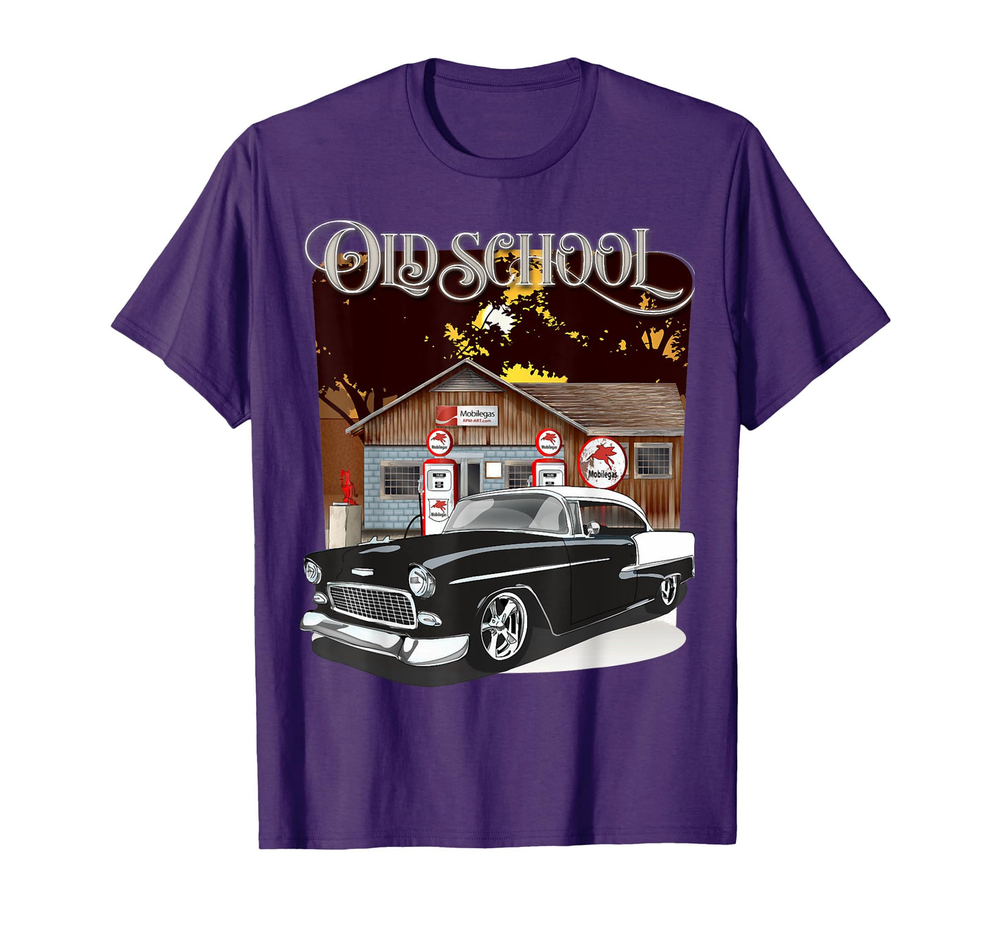 1955 55 chevys bel air classic vintage muscle car old school T-Shirt