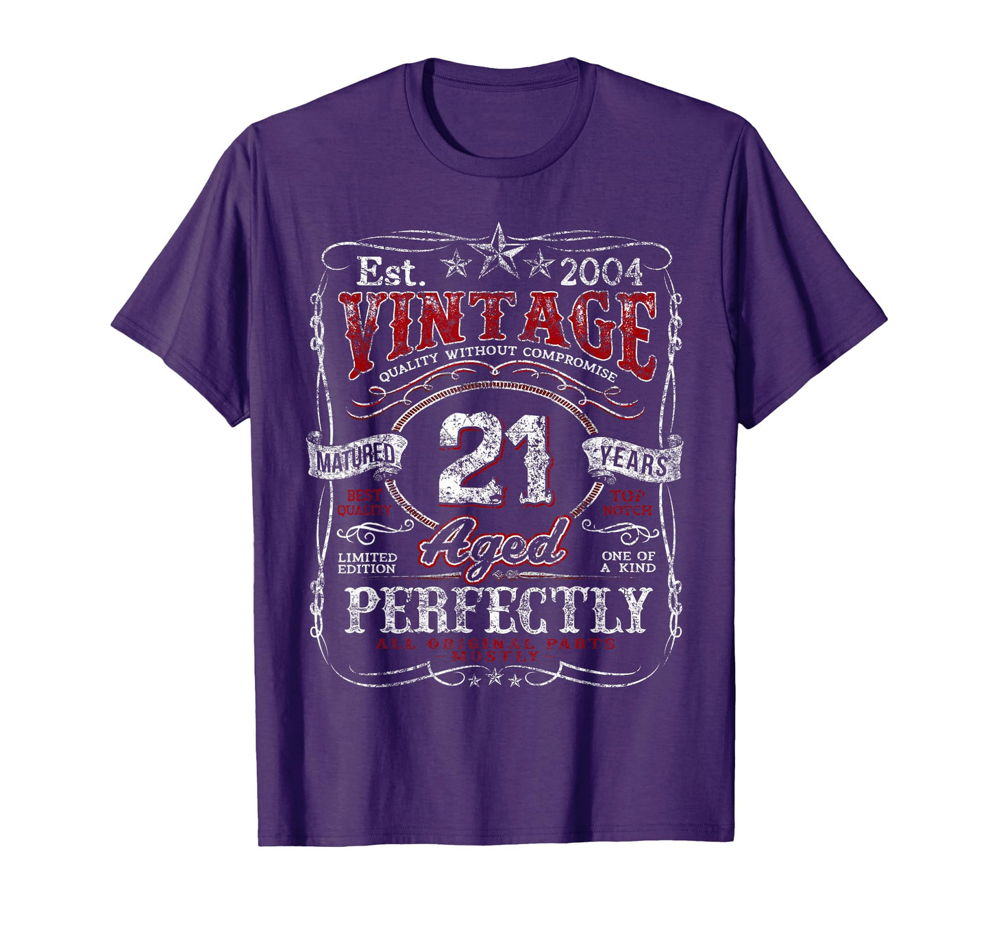 Vintage 2004 Limited Edition Shirt 21 year old 21st Birthday T-Shirt