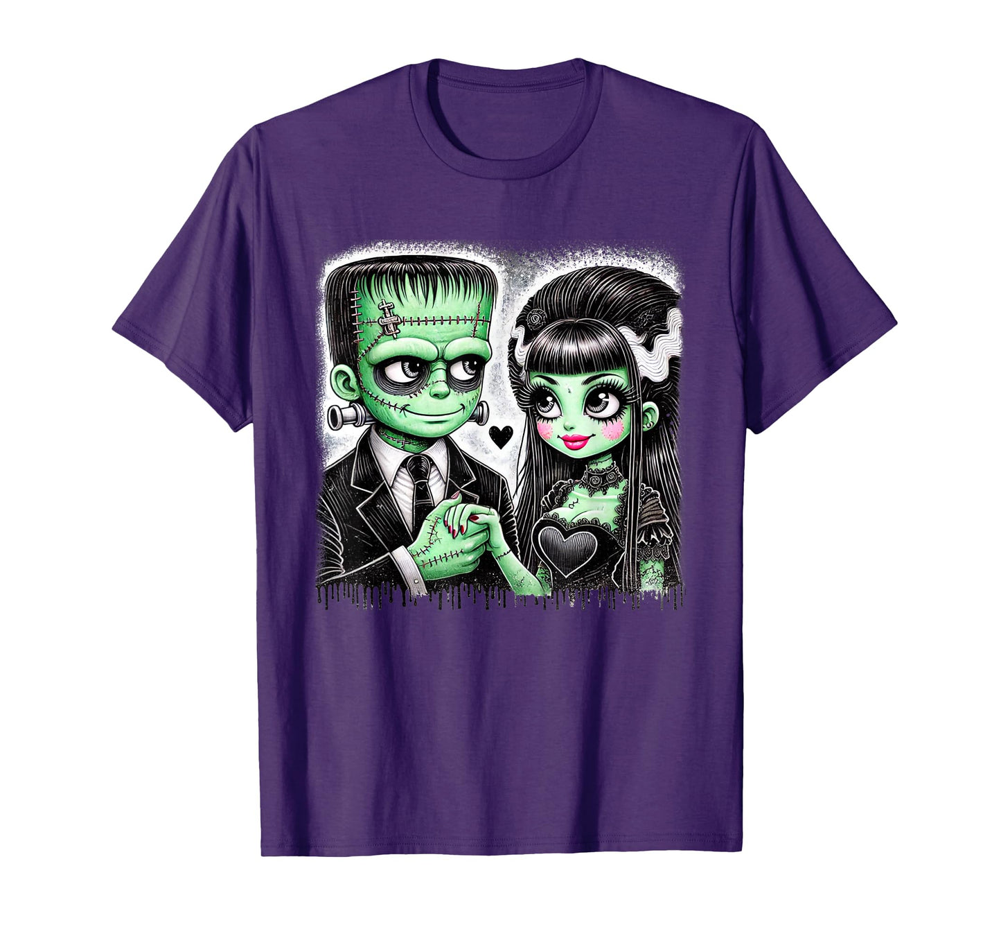 halloween lovers frankenstein skeleton for men women family T-Shirt