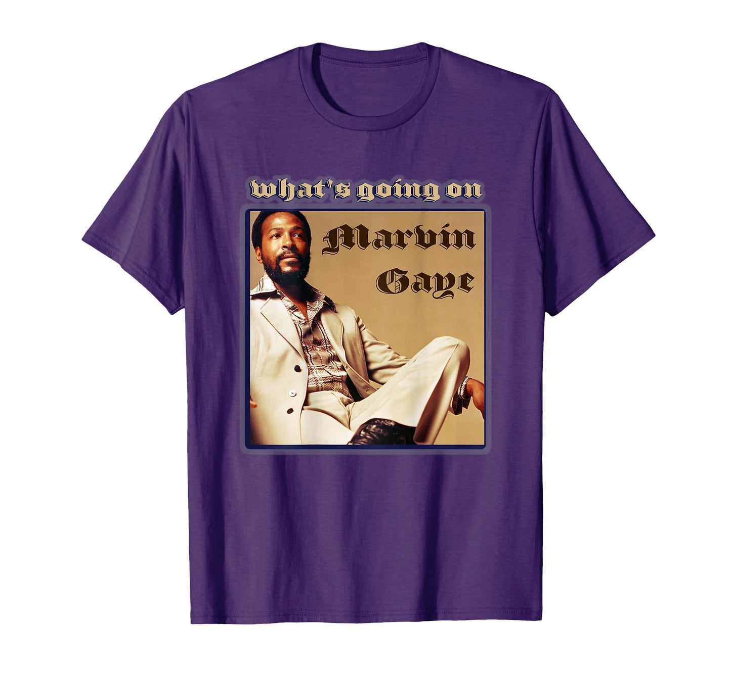 Marvin Gaye_004_Back Printed T-Shirt