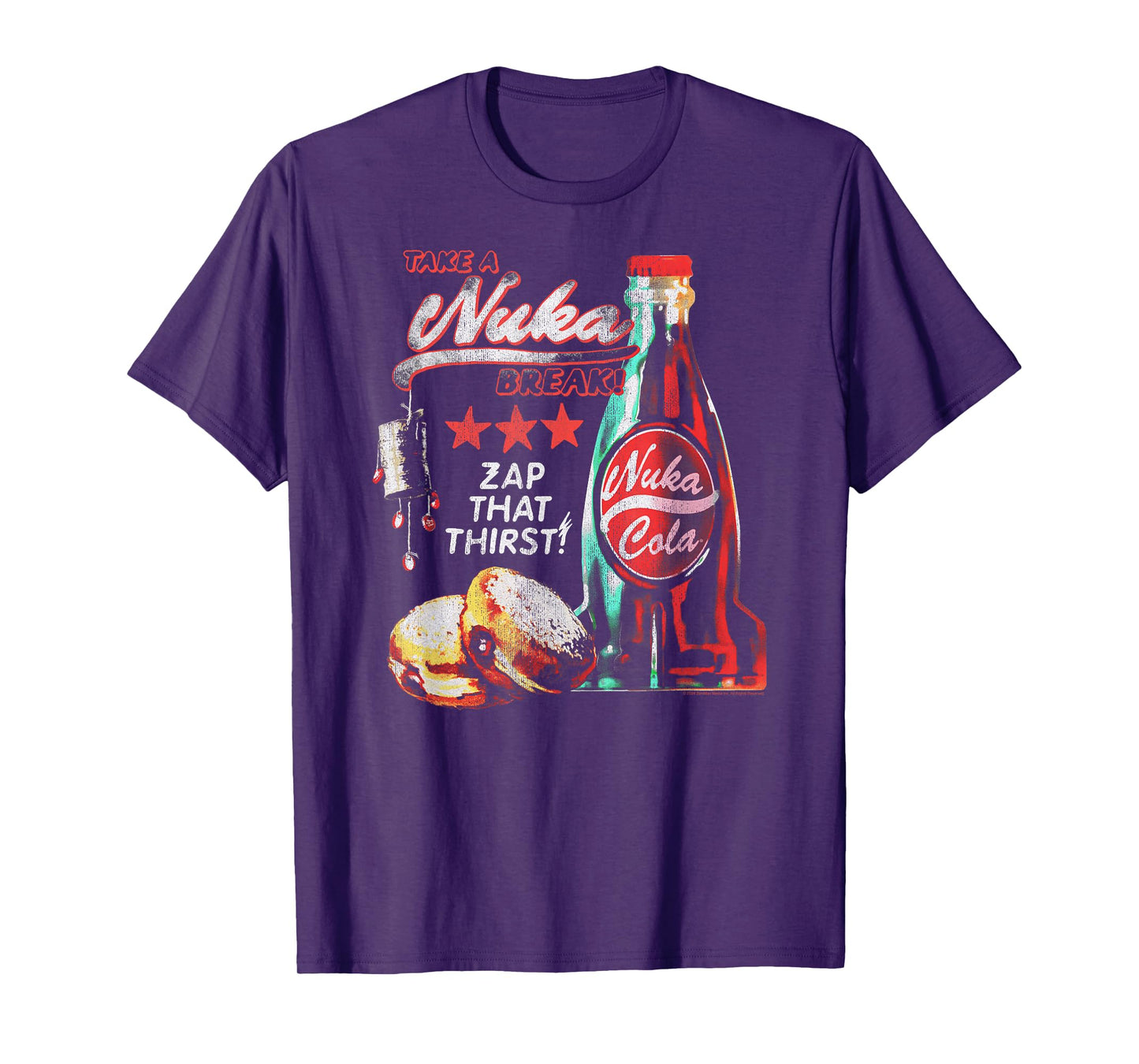 Fallout Video Game Take a Nuka Cola Break Zap That Thirst T-Shirt