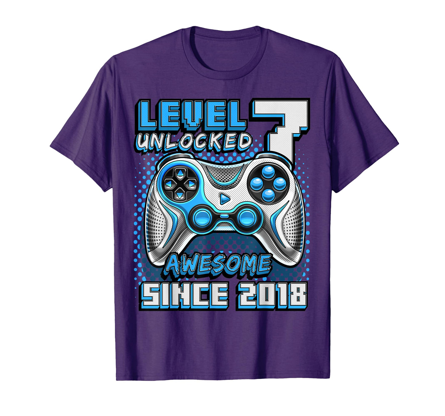7th Birthday Boy Level 7 Gamer 7 Year Video Game Party T-Shirt