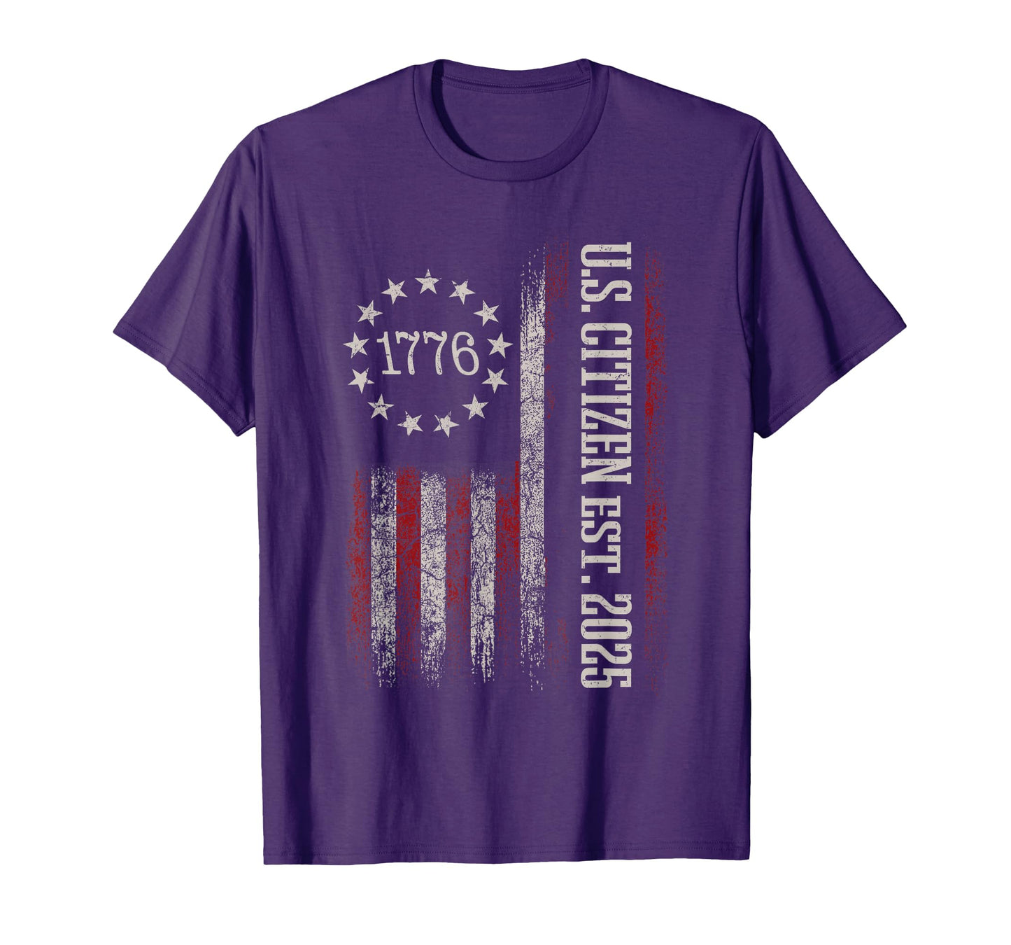 New US Citizen Est 2025 American Immigrant Citizenship Gifts T-Shirt