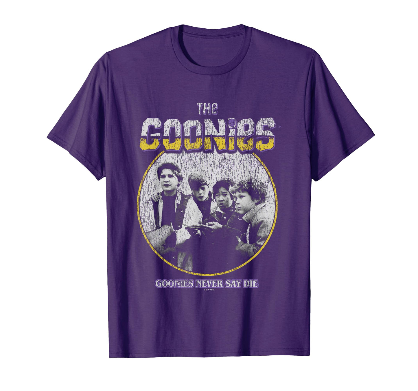 The Goonies Never Say Die Vintage Group Shot T-Shirt
