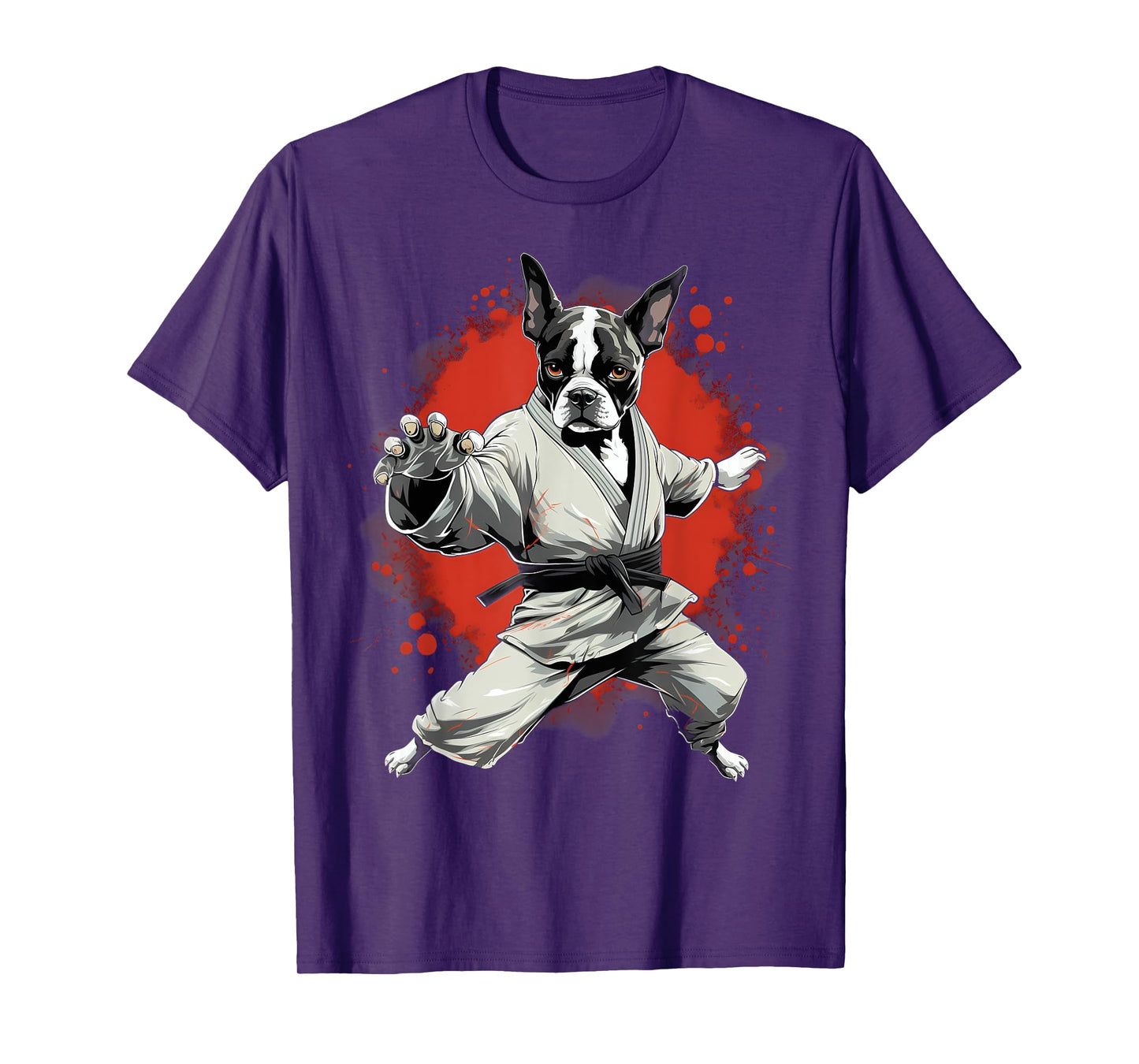 MMA Boston Terrier Dog Karate T-Shirt