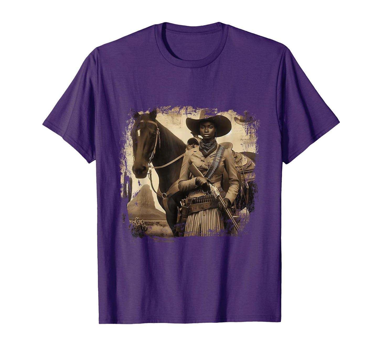 Melanin Cowgirl Swag Cowgirls Black History African T-Shirt