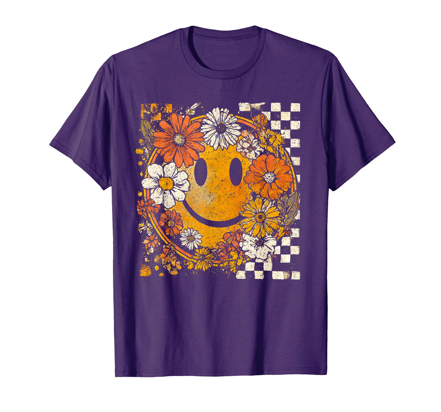 Wildflower Pumpkin Autumn Fall Leaves Thanksgiving Vintage T-Shirt