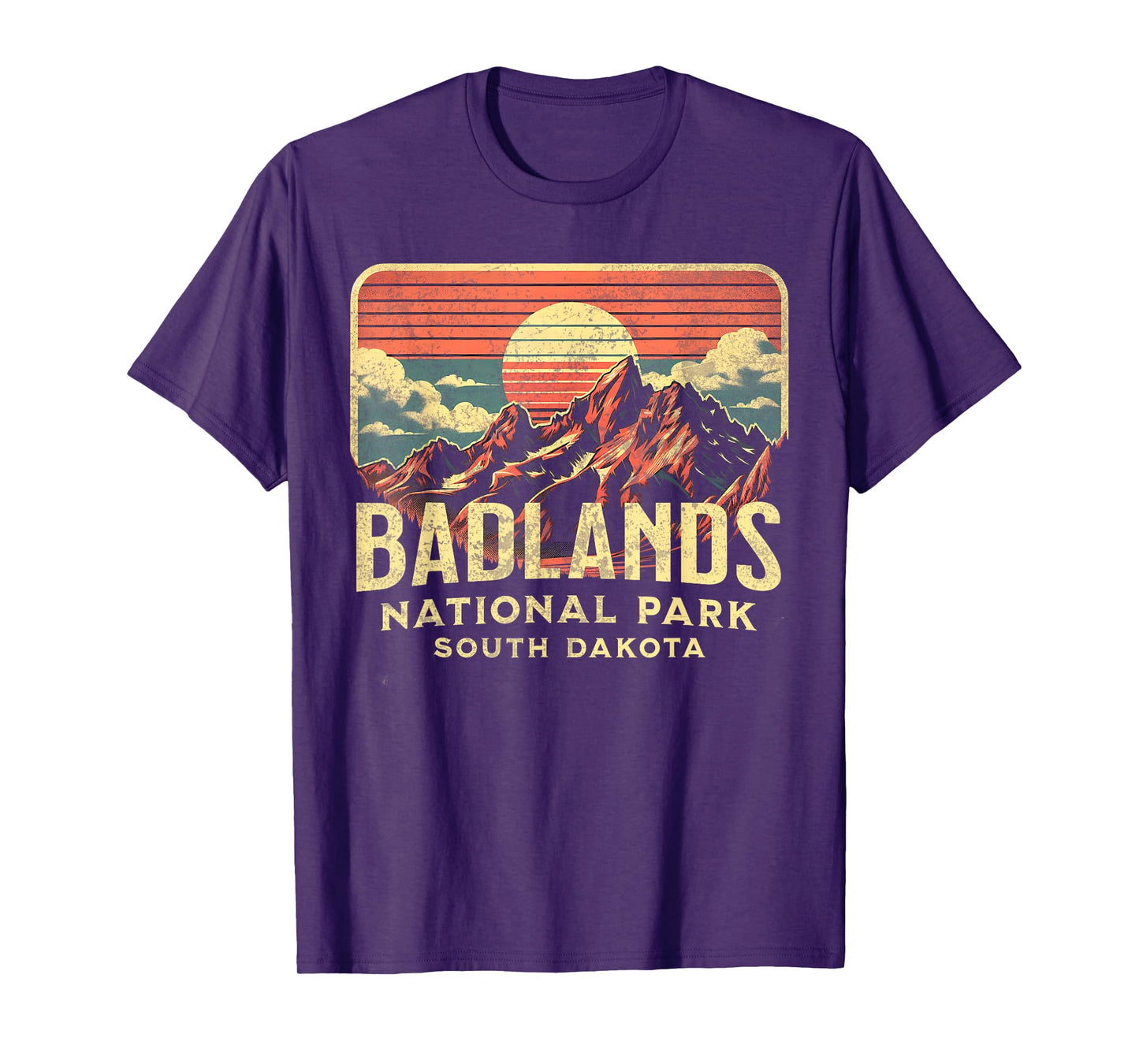 Badlands National Park T-Shirt, Small, Blue