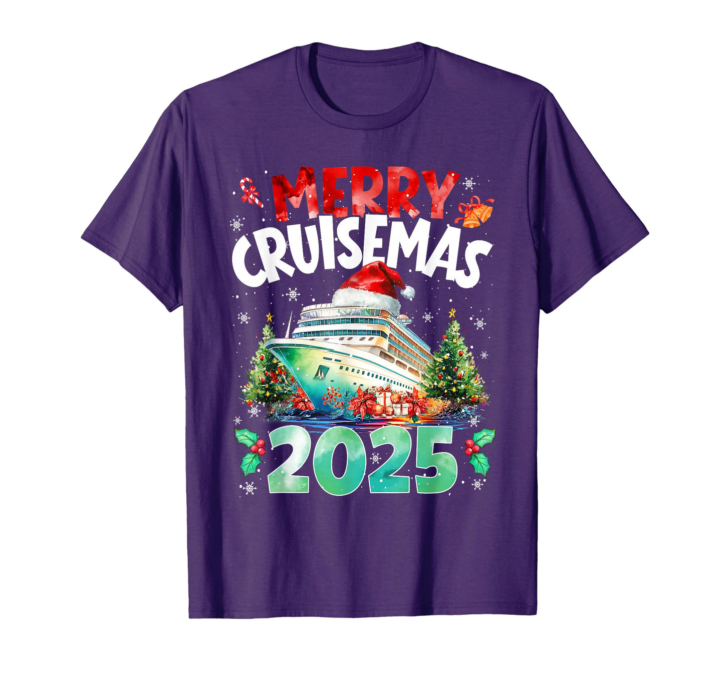 Merry Cruisemas Christmas Cruise Snowflake Family Holiday T-Shirt