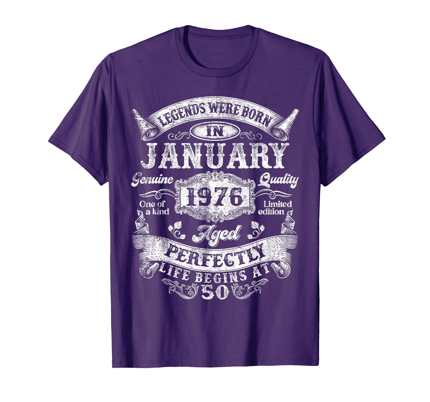 Legends Since January 1976 Vintage Retro 50th Birthday Men T-Shirt