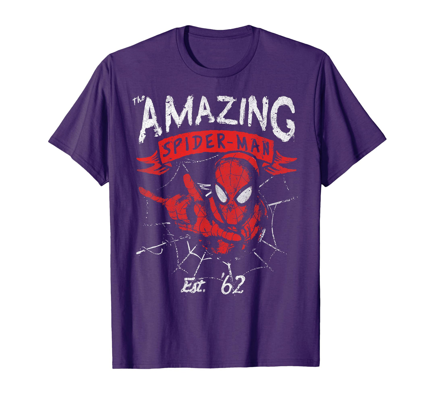 Marvel The Amazing Spider-Man Grunge Graphic T-Shirt T-Shirt