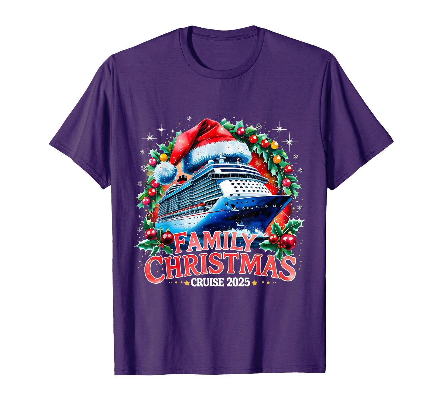 Family Christmas Cruise 2025 Holiday Vacation Tee T-Shirt