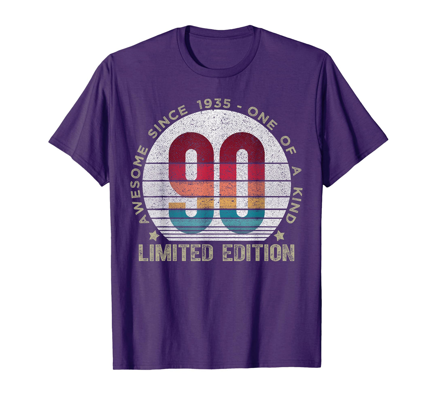 90 Year Old Gifts Vintage 1935 Limited Edition 90th Birthday T-Shirt