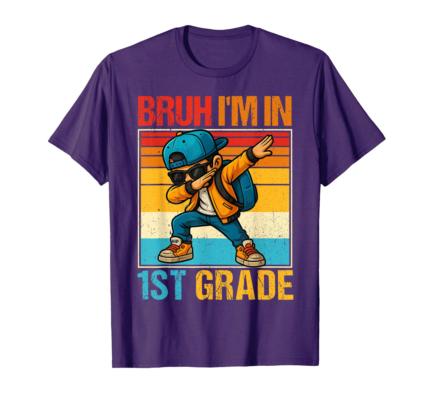 First Grade Dabbing Boy Bruh I'm In 1st Grade Student T-Shirt