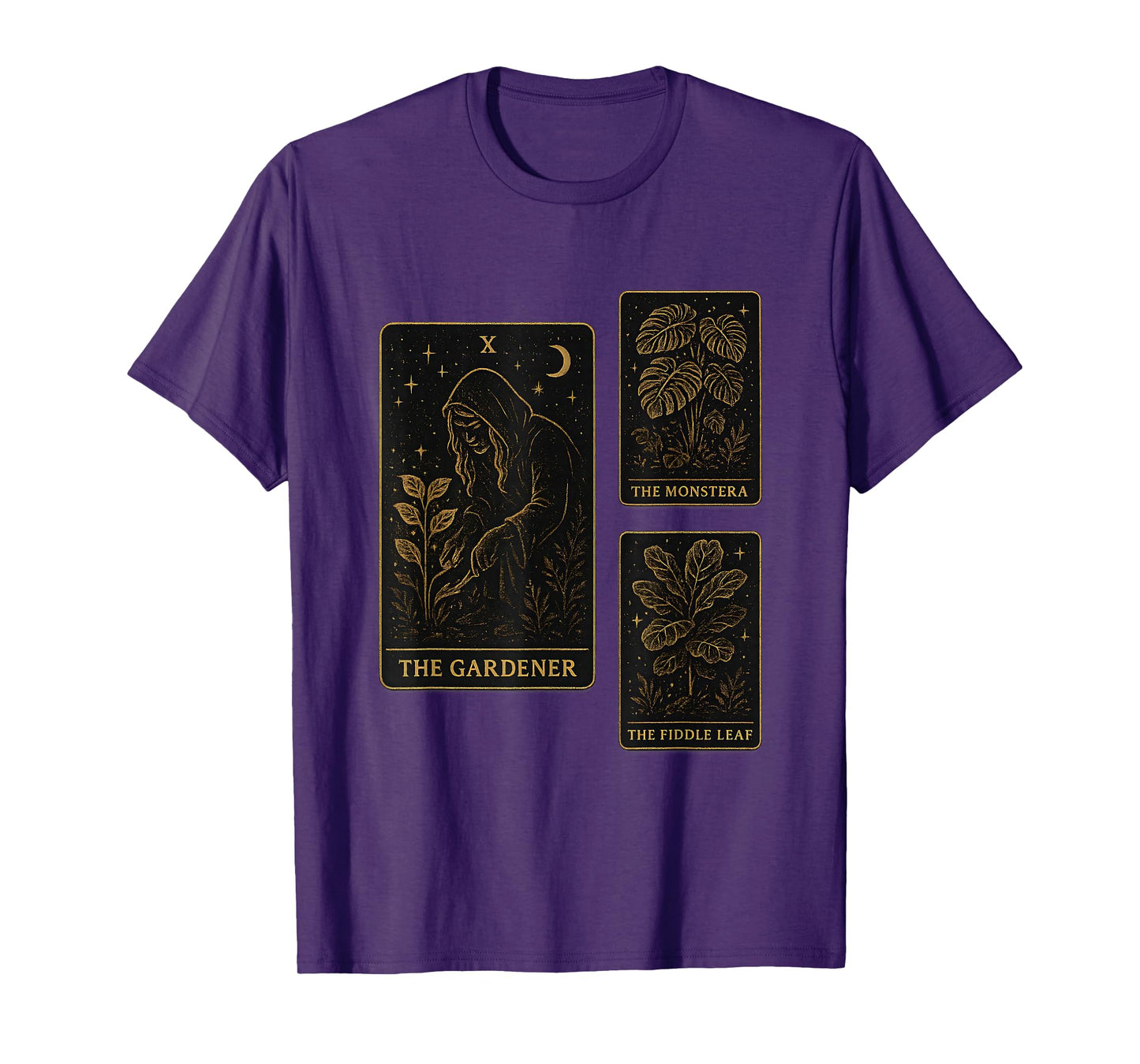 The Gardener Tarot Card Witchy Plant Dad Gardening Mystical T-Shirt