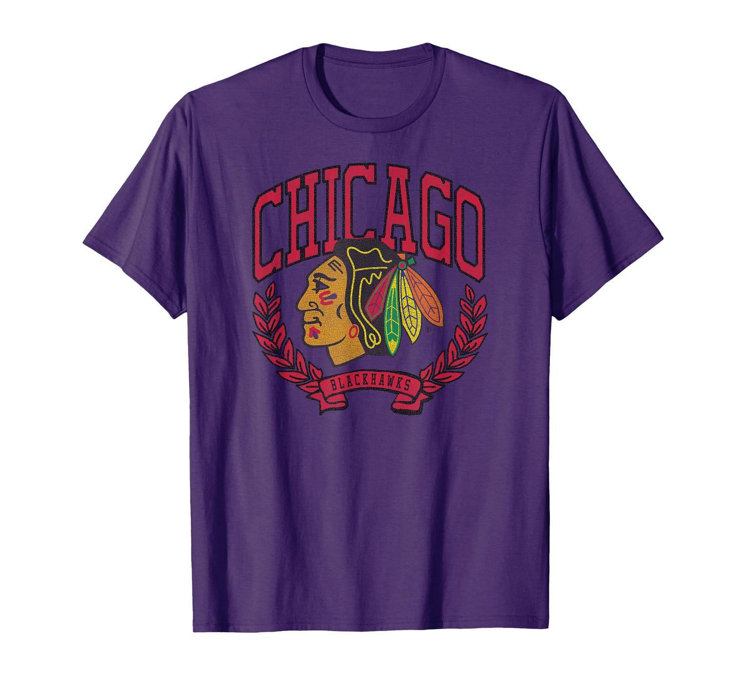 Chicago Blackhawks Vintage Victory White Officially Licensed T-Shirt