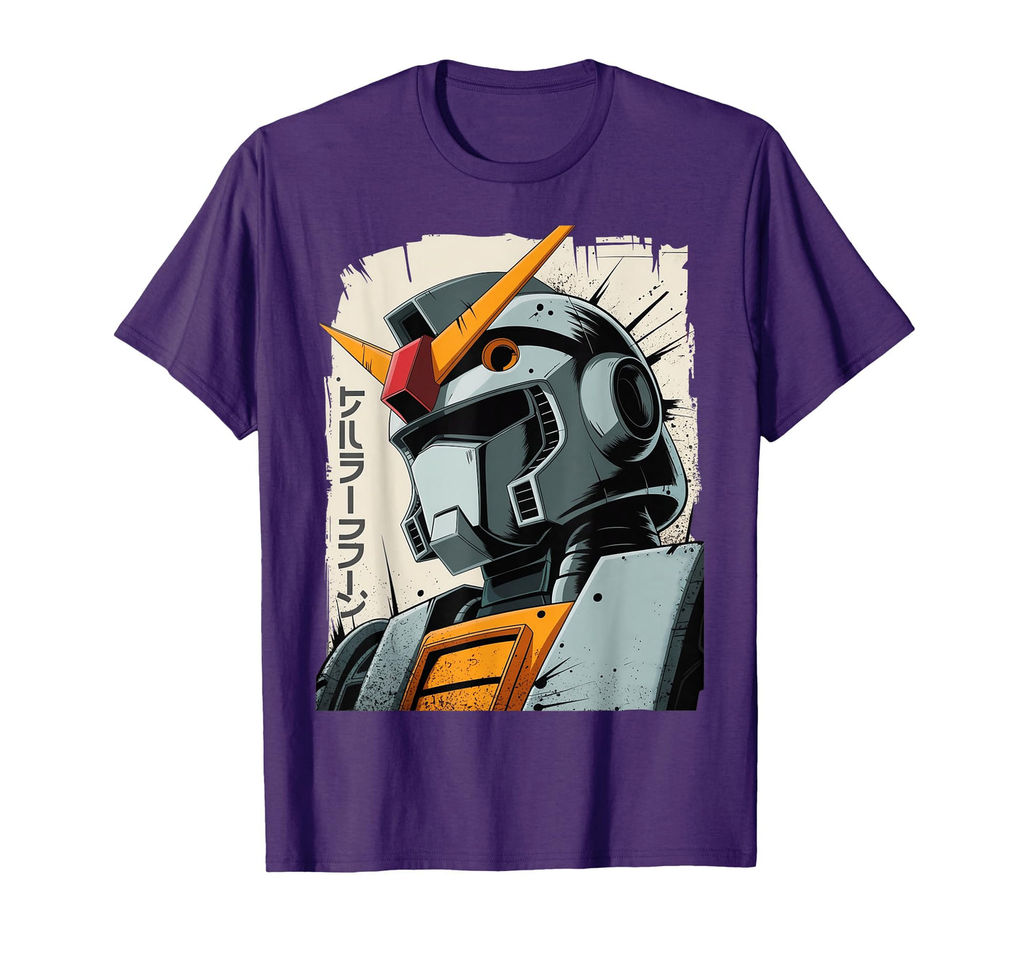 Vintage Japanese Mecha Robot Anime Manga Ukiyo-e Art Graphic T-Shirt