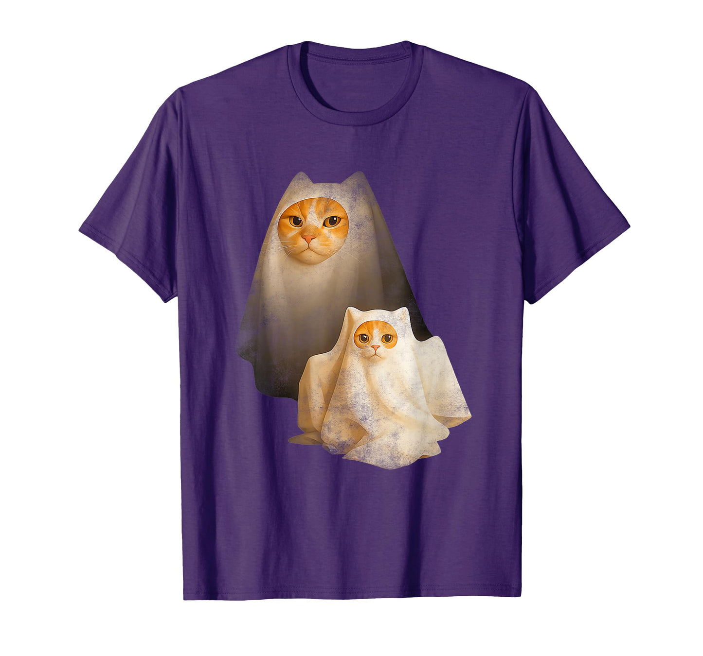 Womens Ghost Cat Meme Funny Halloween Costume for Men T-Shirt