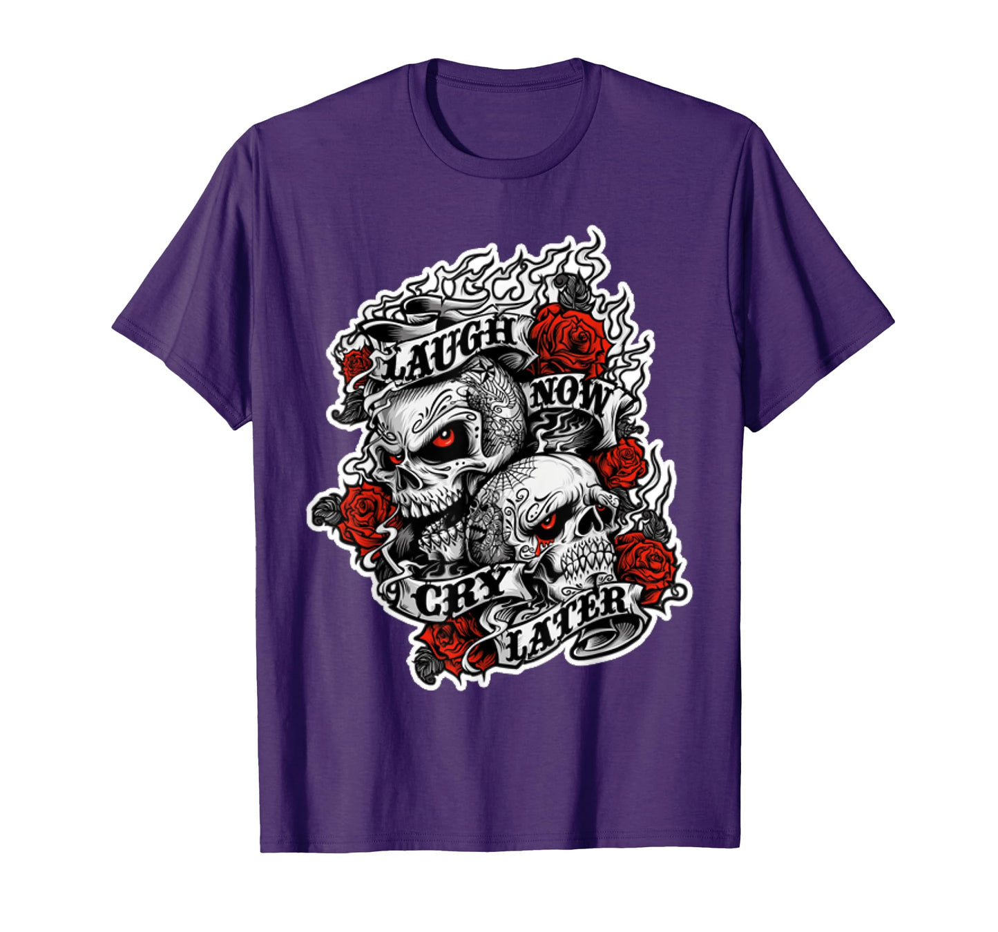 Laugh Now - Cry Later - Wild Biker T-Shirt