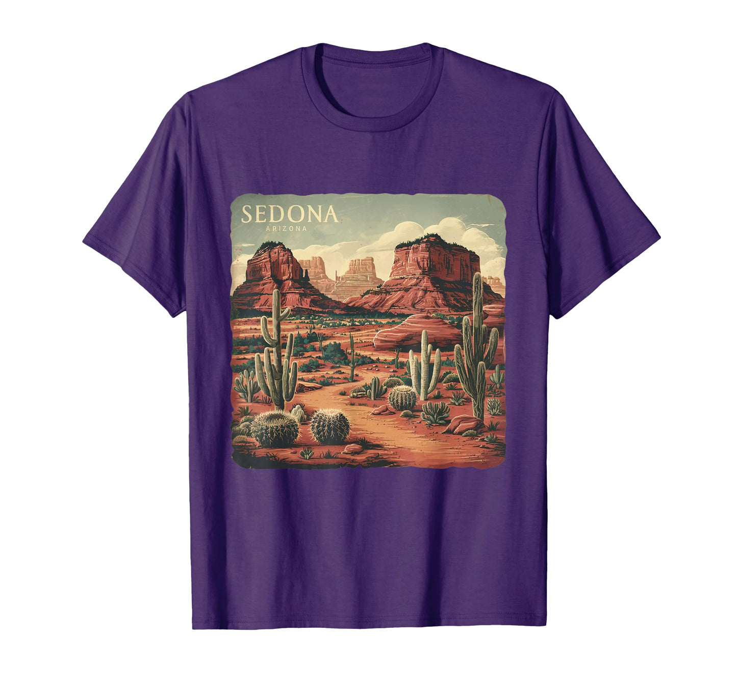 Retro Sedona Arizona Vintage Road Trip Outdoors Graphic T-Shirt