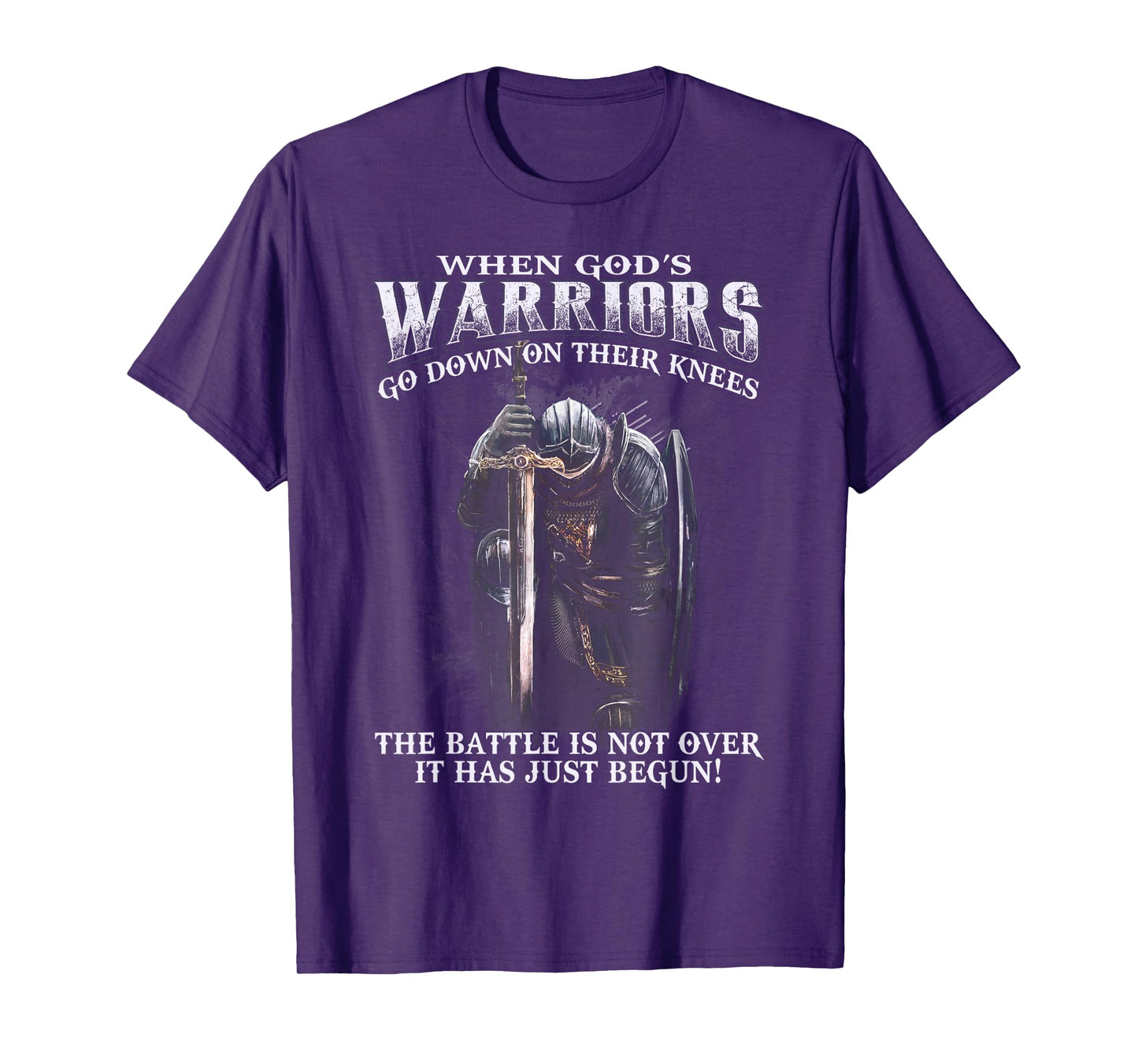 When God is Warriors Go Down On Their Knees Tshirt T-Shirt