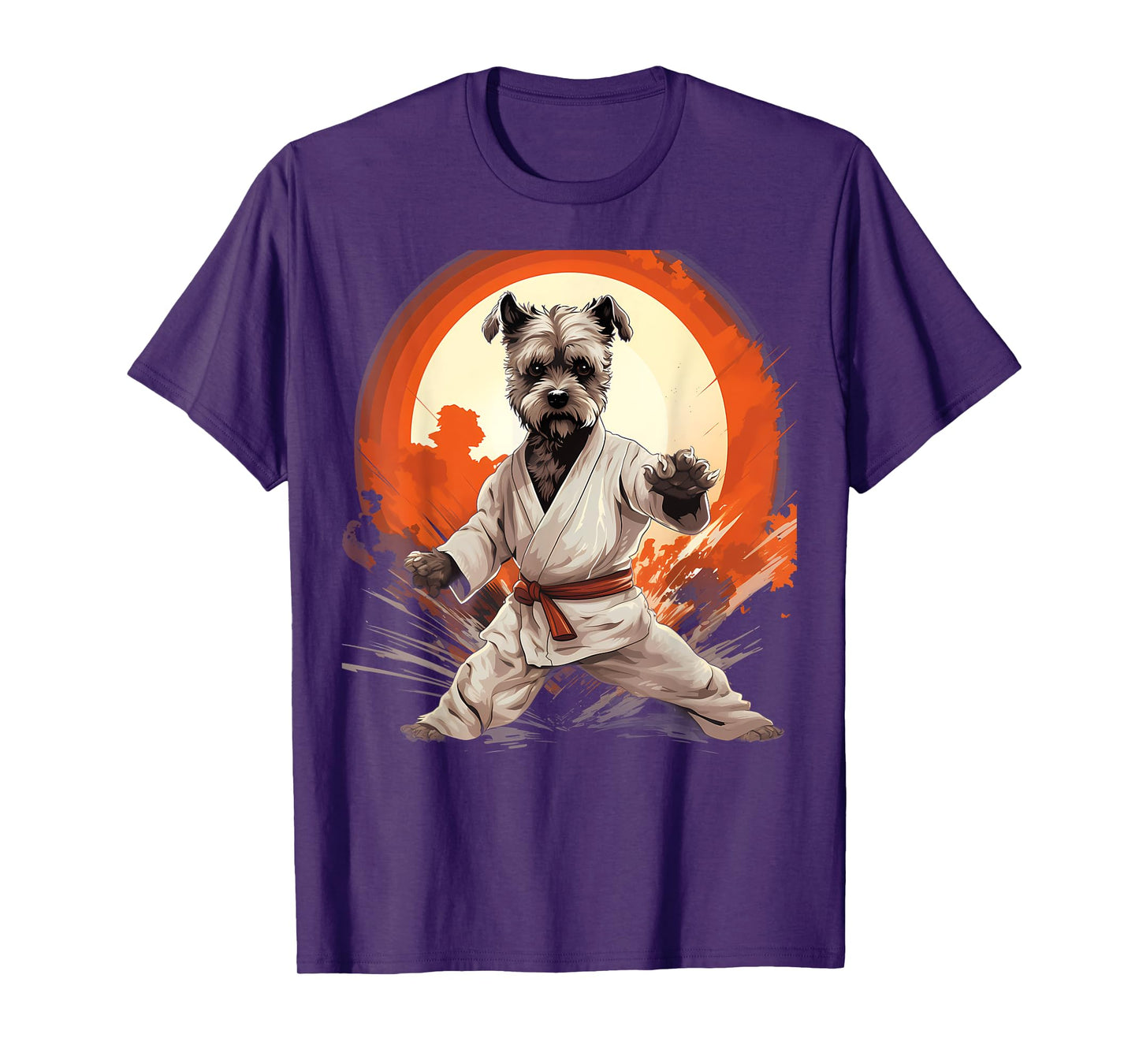 MMA Miniature Schnauzer Dog Karate Men Women Kids T-Shirt