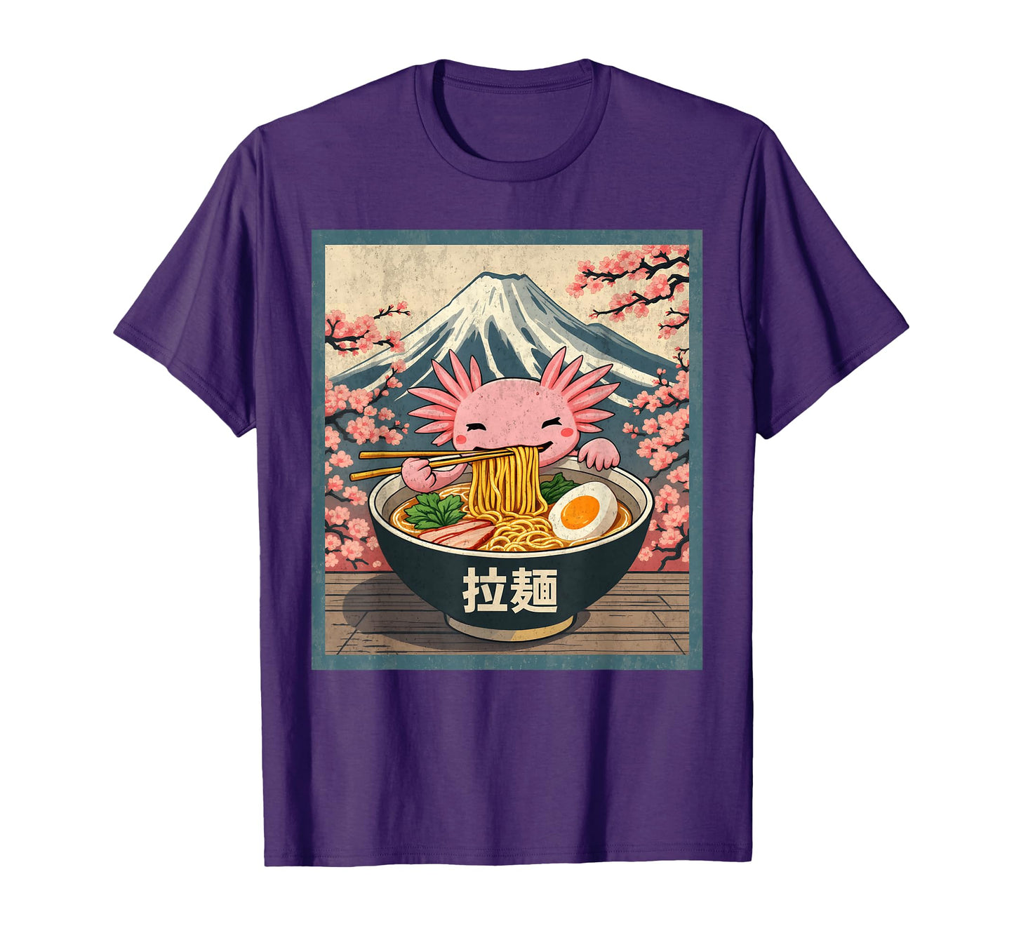 Axolotl Ramen Anime Shirt For Men Women Kids - Unisex, Anime, Axolotl, Ramen, Black, Small, Short Sleeve, T-Shirt