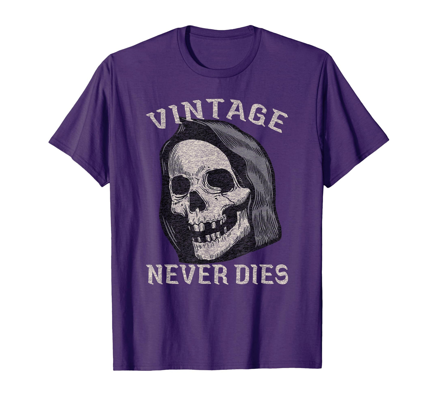 Funny Old Man Guy Skeleton Skull Vintage Graphic T-Shirt