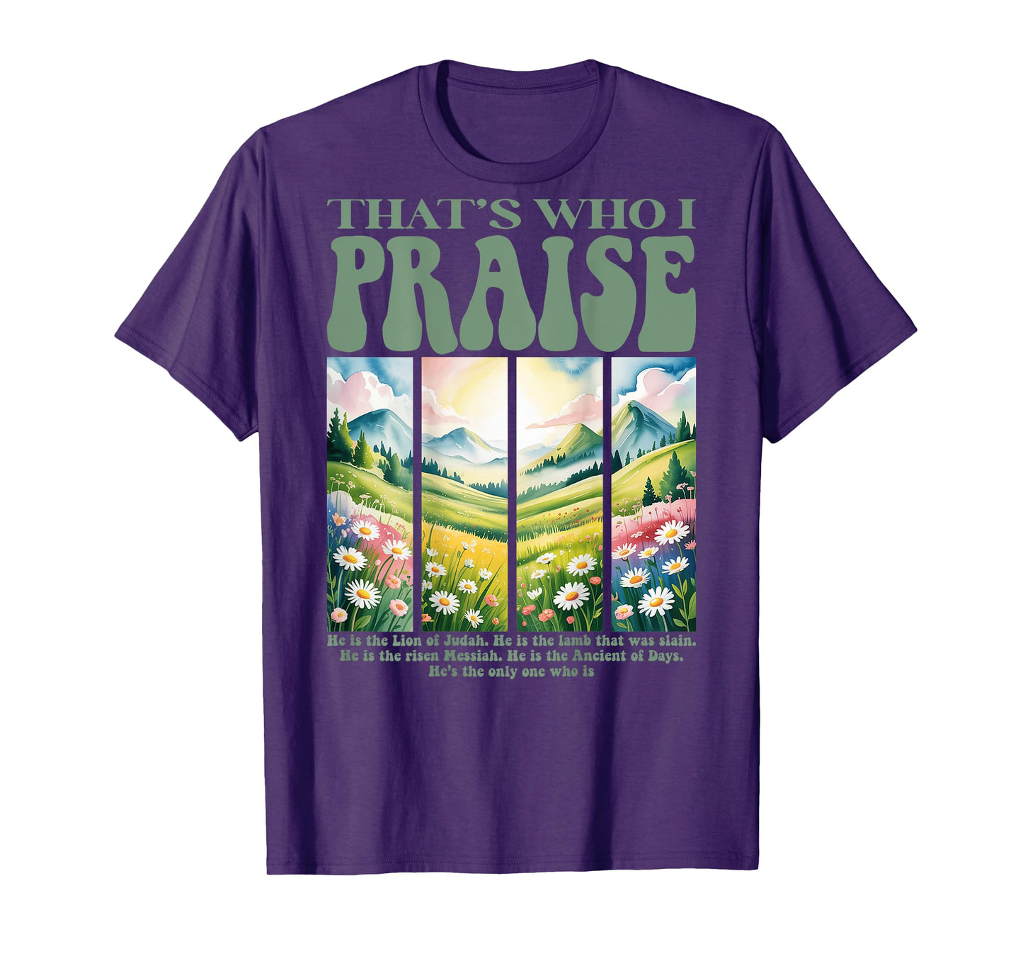 Brandon That's Who I Praise Jesus Christian Lake Merch T-Shirt