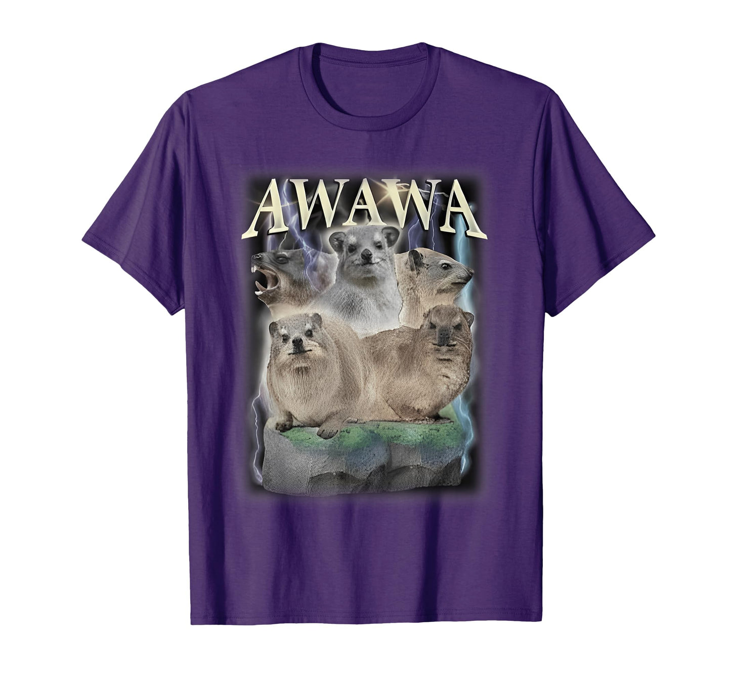 Funny Awawa Hyrax Oddly Specific Meme Animal For Family Tee T-Shirt