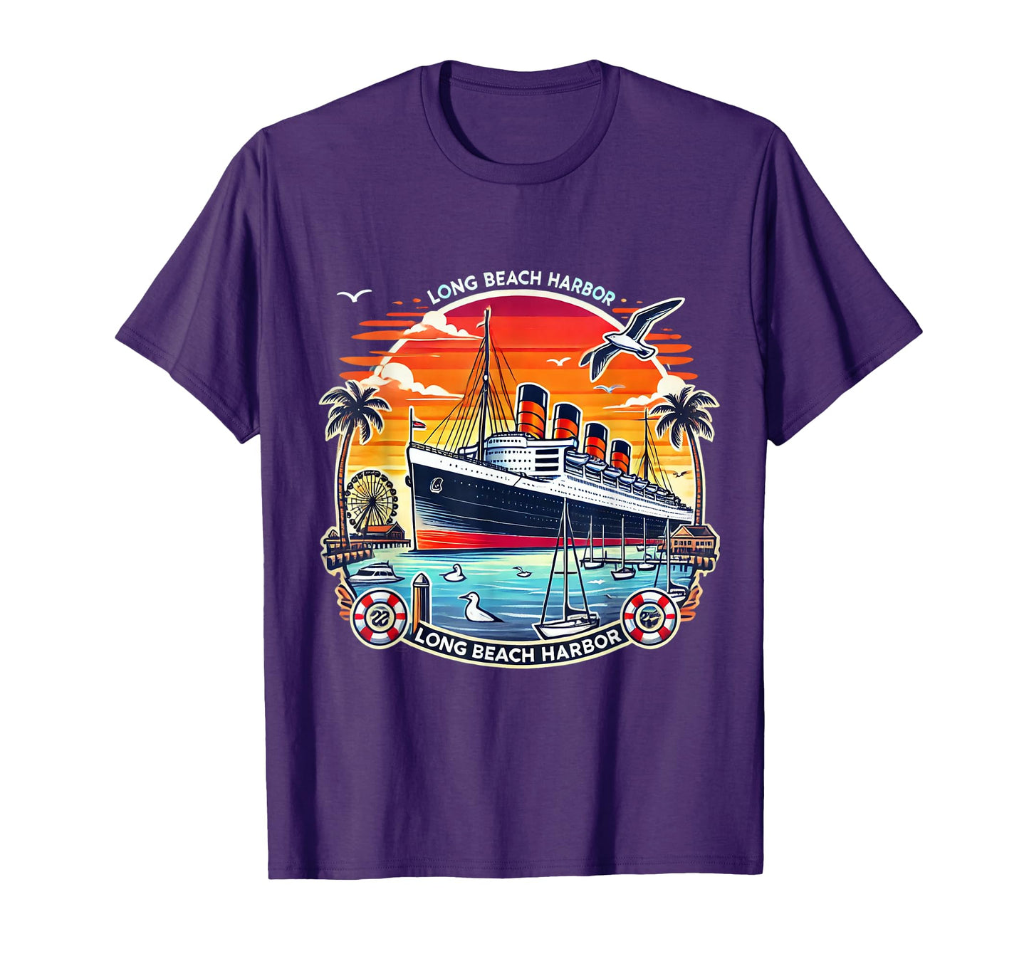 The Queen Mary Long Beach - Historic Ocean Liner T-Shirt