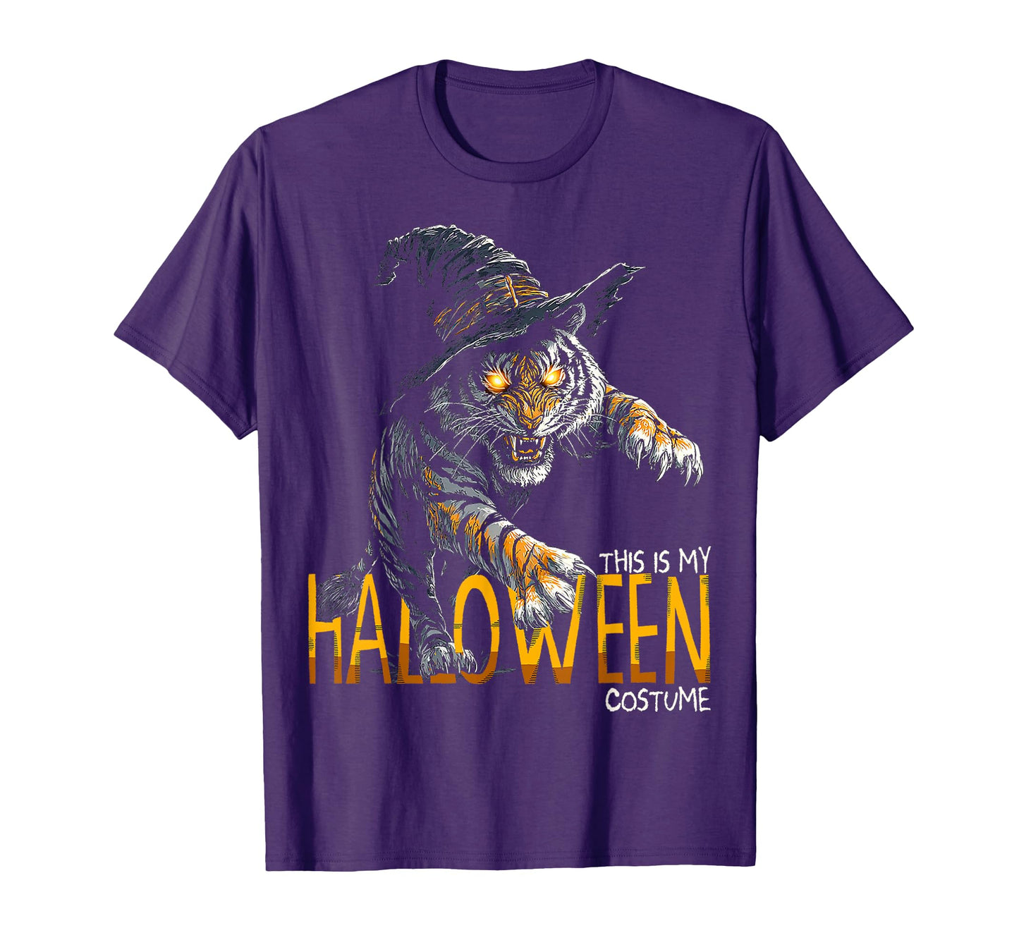 This is My Halloween Costume Tiger Witch Spooky T-Shirt