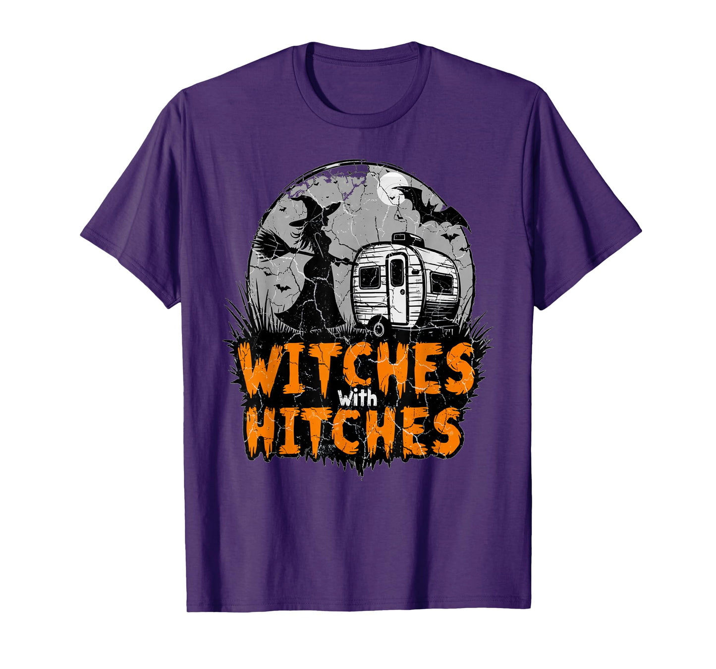 Witches with Hitches Funny Halloween Camping Witches T-Shirt