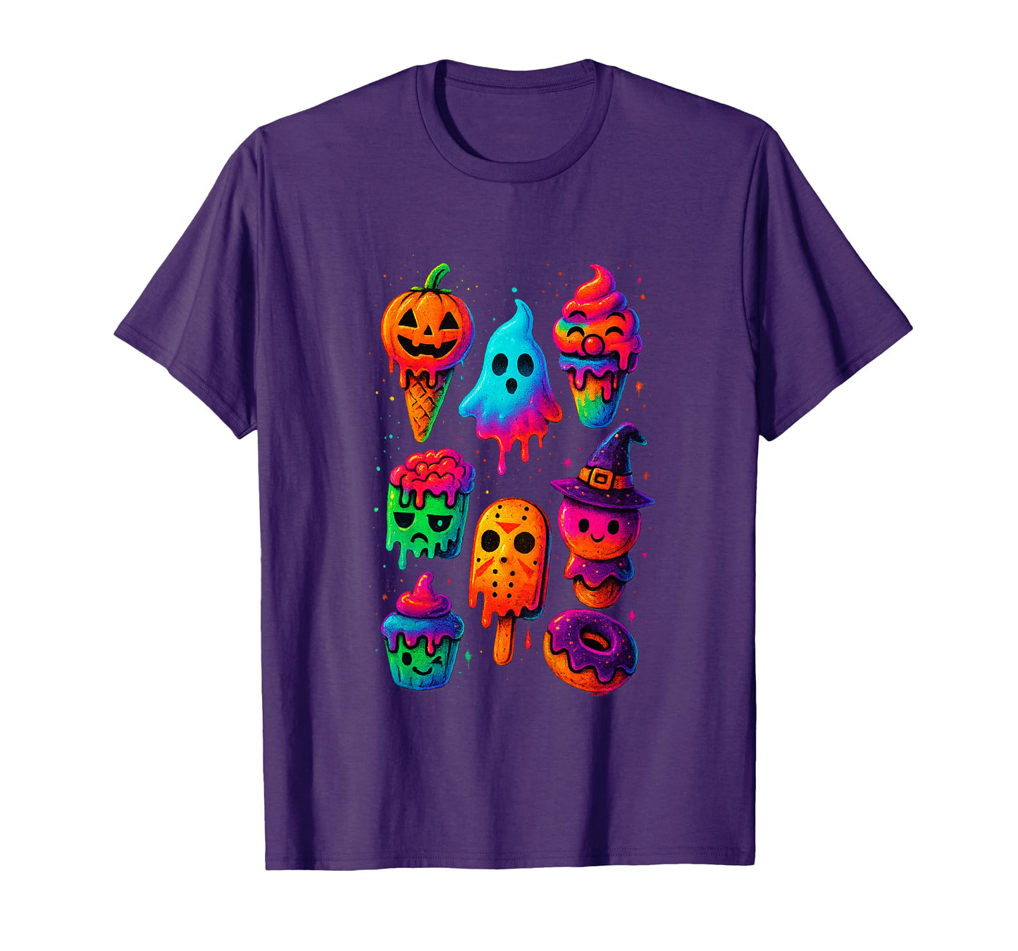 Kawaii Anime Halloween Sweet Monster Ice Cream Pops Candy T-Shirt